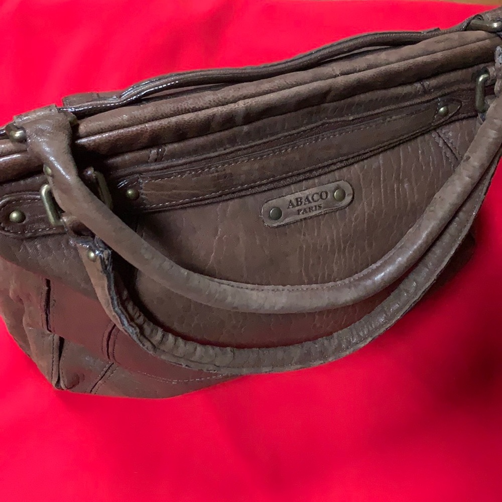 Abaco Paris brown leather purse.